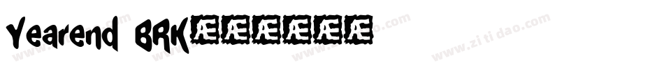 Yearend BRK字体转换